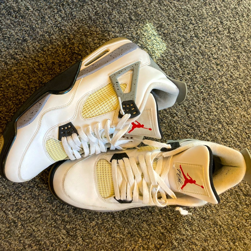 Jordan 4 white cement